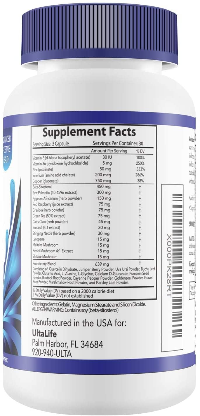[Australia] - Advanced Saw Palmetto Prostate Supplement for Men w/Beta Sitosterol + #1 Rated Best Health Formula to Reduce Urge for Frequent Urination, DHT Blocker, Improve Sleep, Performance- 90 Capsules 