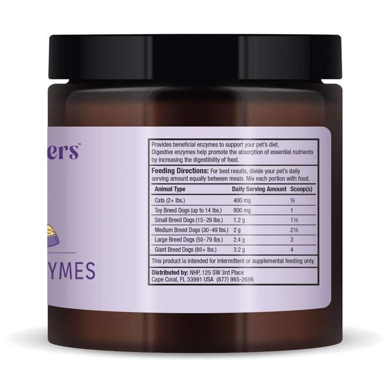 Bark & Whiskers Digestive Enzymes Kibble Diet, for Dogs & Cats, 4.23 oz. (120 g), 150 Scoops, Promotes Carb & Starch Breakdown, Veterinarian Formulated, Non-GMO, Dr. Mercola - PawsPlanet Australia