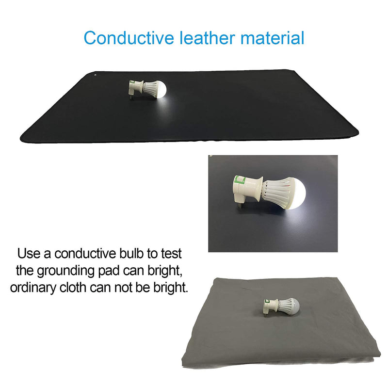 [Australia] - Grounding Mat,35.4x23.6 inches,Reconnect to The Earth EMF Recovery,for Foot Therapy, Universal Grounding Sleep Mat, Grounding Yoga Mat,Improve Energy,Sleep Assist and Helps with Anxiety BLACK 23.6x35.4 Inch (Pack of 1) 