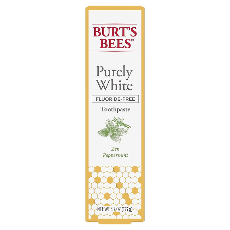 P&G-Burts Bees Toothpaste Purely White 4.7 Ounce Zen Peppermint (Pack of 2) 4.7 Ounce (Pack of 2)