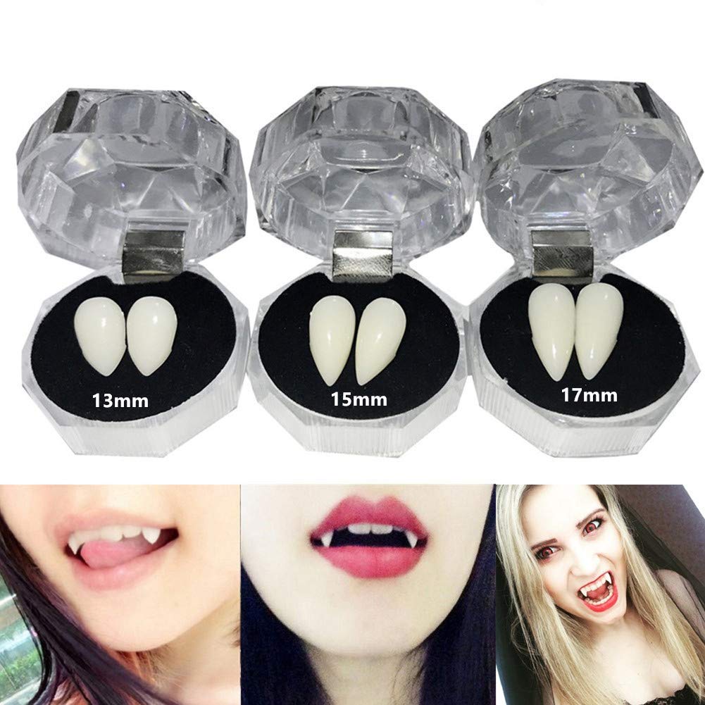 3 Pairs Vampire Teeth Fangs Dentures Cosplay Props Halloween Props Party Favors