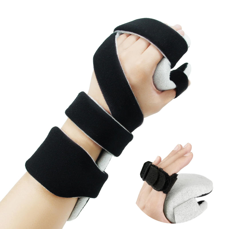 OSK Soft Functional Resting Hand Splint with Finger Separator,Stroke Hand Brace By Restorative Medical,Wrist Brace For Carpal Tunnel,Immobilizer Muscle Atrophy Rehabilitation for Hand,Wrist&Finger(Left,Small) (Left,Small)