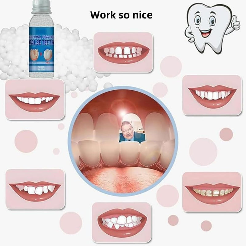 [Australia] - Tooth Repair Kit, Moldable Tooth Filling Repair Kit, Dental Care Kit Fixing The Missing and Broken Replacements, DIY Natural Filling Fake Teeth,Smile Confidently Again 