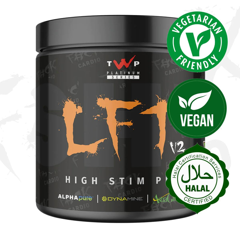 TWP Nutrition Platinum Series LFT V2, High Stim Strong Pre Workout, 390g and 30 Servings, 9 Great Flavours (Fantasy Twist) Fantasy Twist