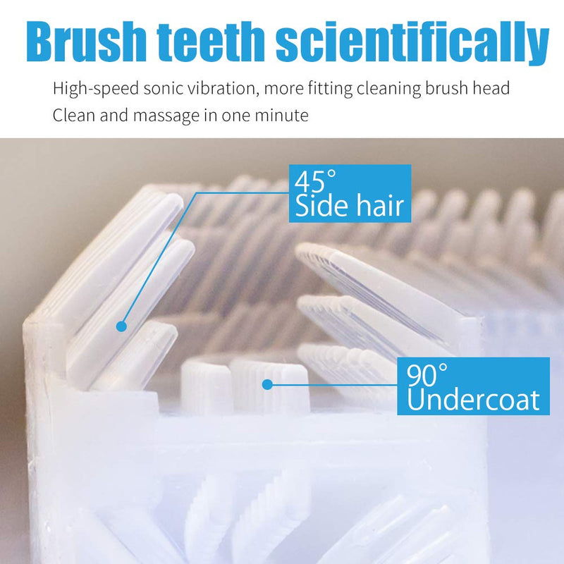 [Australia] - Automatic Toothbrush U Shaped Toothbrush for Adults 360° Toothbrush 30'' Automatic Timer Wireless Charging Washable Travel Home 