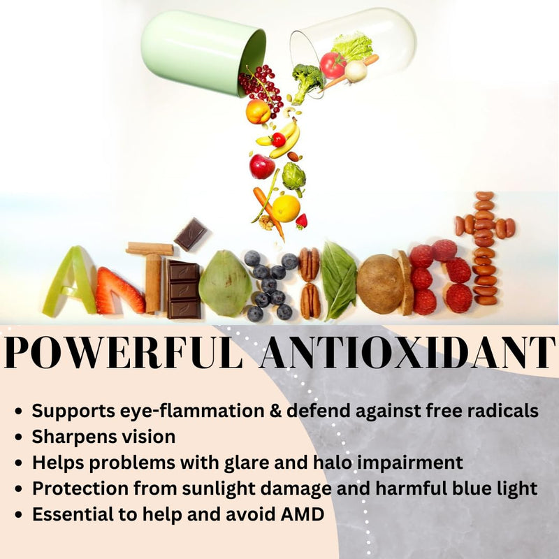 [Australia] - Research Labs Eye Vitamins Enhanced Absorption AREDS 2 Plus Formula 20mg Lutein, 10mg Zeaxanthin, Bilberry, Eyebright, Zinc, ALA, Quercetin & Other Proven Ingredients to Fight Eye Problems 