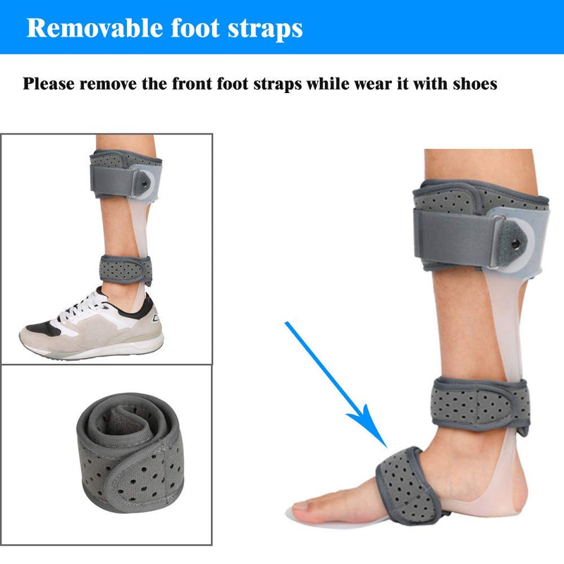 AFO Drop Foot Brace Medical Ankle Foot Orthosis Support Foot Drop Postural Correction Brace (Left/XL) XL / Left