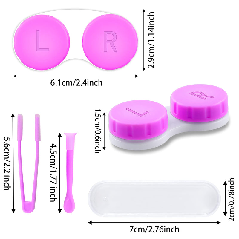 [Australia] - VOCOOL 16 Pcs Portable Contact Lens Tools Set, Inserter/Remover and Tweezer with Soft Tip Mini Eye Contact Case Box for Travel 