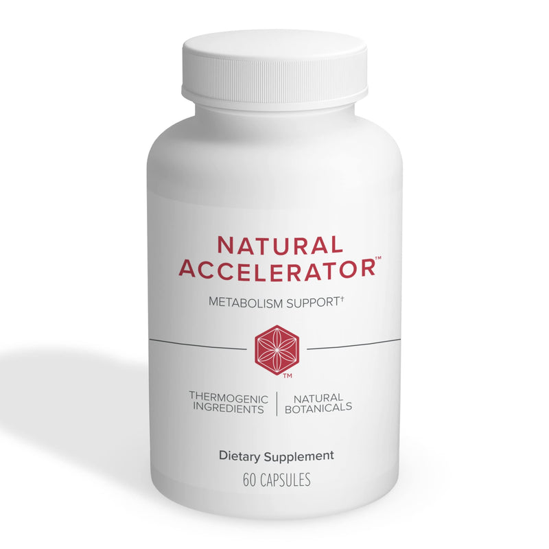 Isagenix Natural Accelerator New Blend Supports Enhanced Metabolism Features Sinetrol Patented and Clinically Studied Ingredient Supports Fat Burning with Thermogenic Cayenne Lemon Verbena Guarana