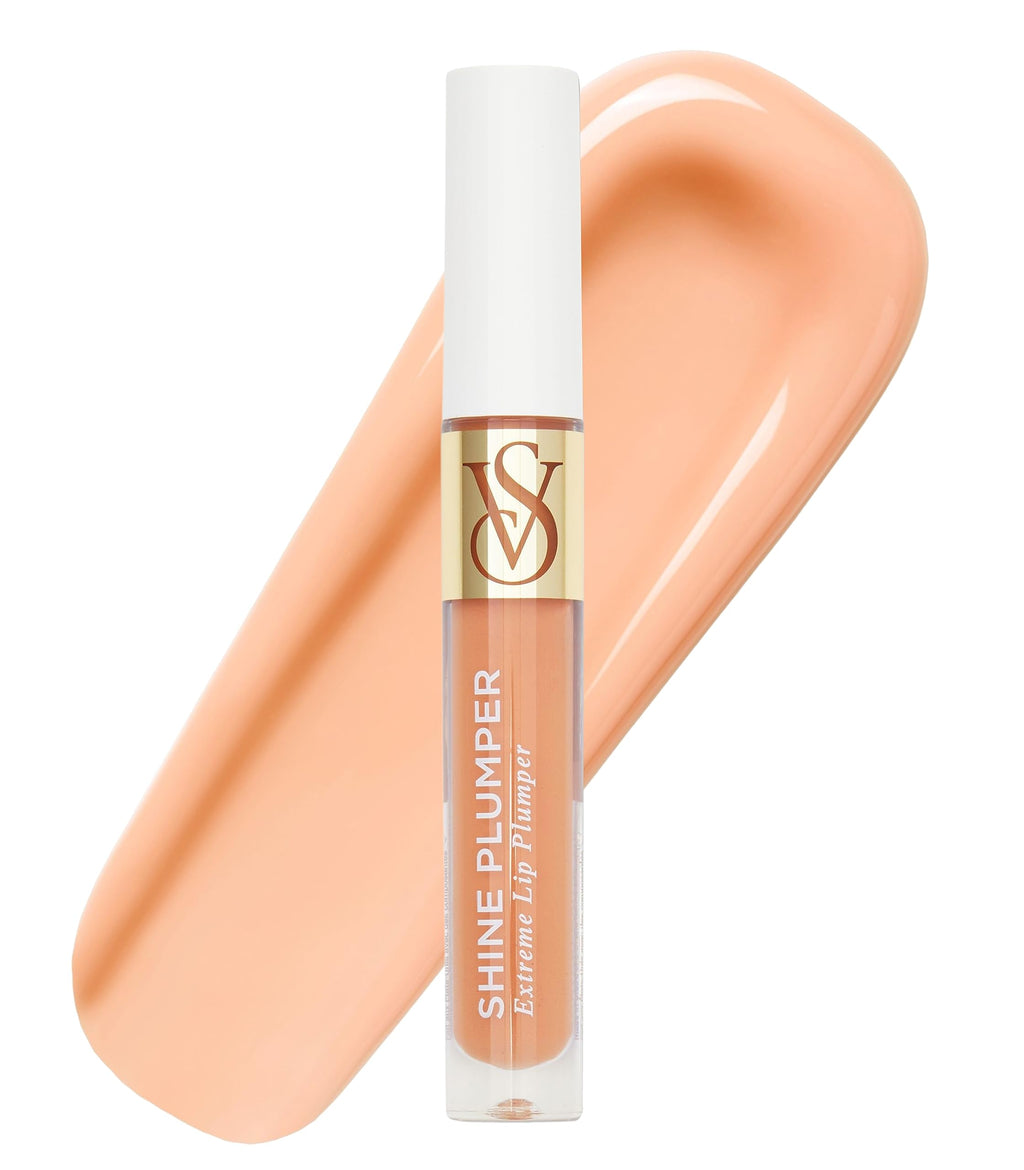 Victoria's Secret Shine Plumper Extreme Lip Plumper in Warm Blush, Plumping Lip Gloss for Women with Marine Collagen Microspheres, Lip Treatment