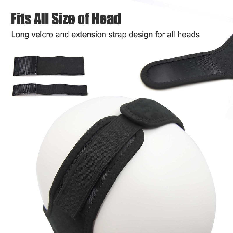 [Australia] - Chin Strap - Chin Strap for Cpap Users, Cpap Chin Strap, Anti Snoring Chin Strap Black 