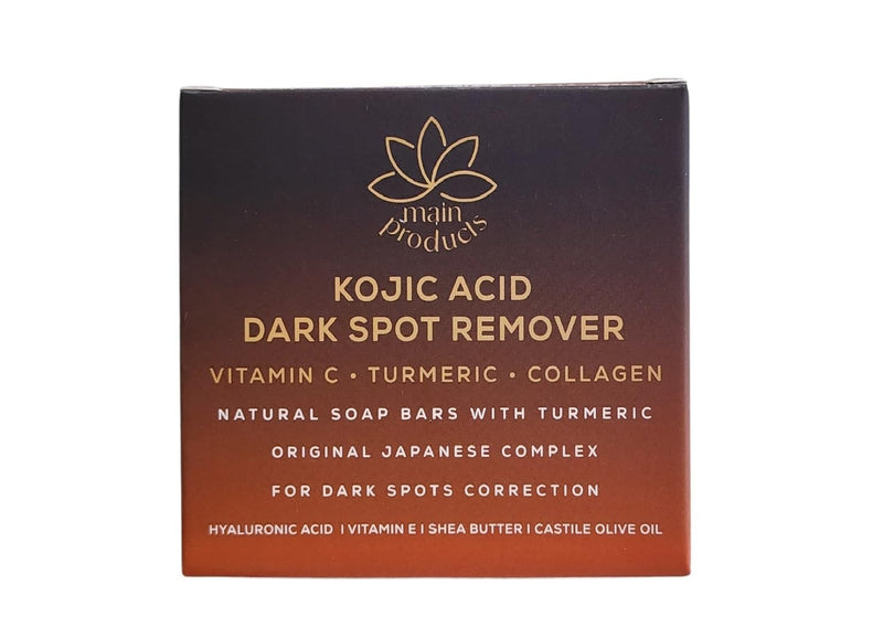 Kojic Acid Dark Spot Remover Soap Bars with Vitamin C, Retinol, Collagen, Turmeric - Original Japanese Complex Infused with Hyaluronic Acid, Vitamin E, Shea Butter, Castile Olive Oil