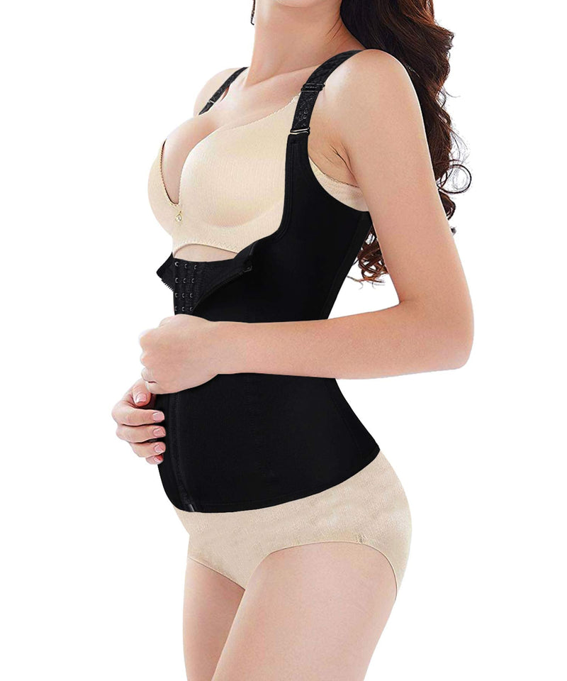 URSEXYLY Maternity Support Belt Postpartum Waist Trainer Shapewear Recovery Waist Cincher Black Small (Pack of 1)