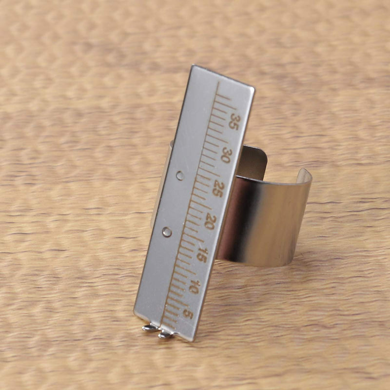 [Australia] - Healifty 1 piece ring ruler made of stainless steel measuring ring instrument for measuring the tooth root canal finger ruler measuring endo gauge finger ruler dentist instruments instruments ringing tooth ring 