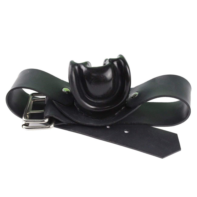 MFMYEE Bondage Latex Gag Open Mouth Gag with Adjustable Strap Pair BDSM Adult Slave Role Play Sex Toy