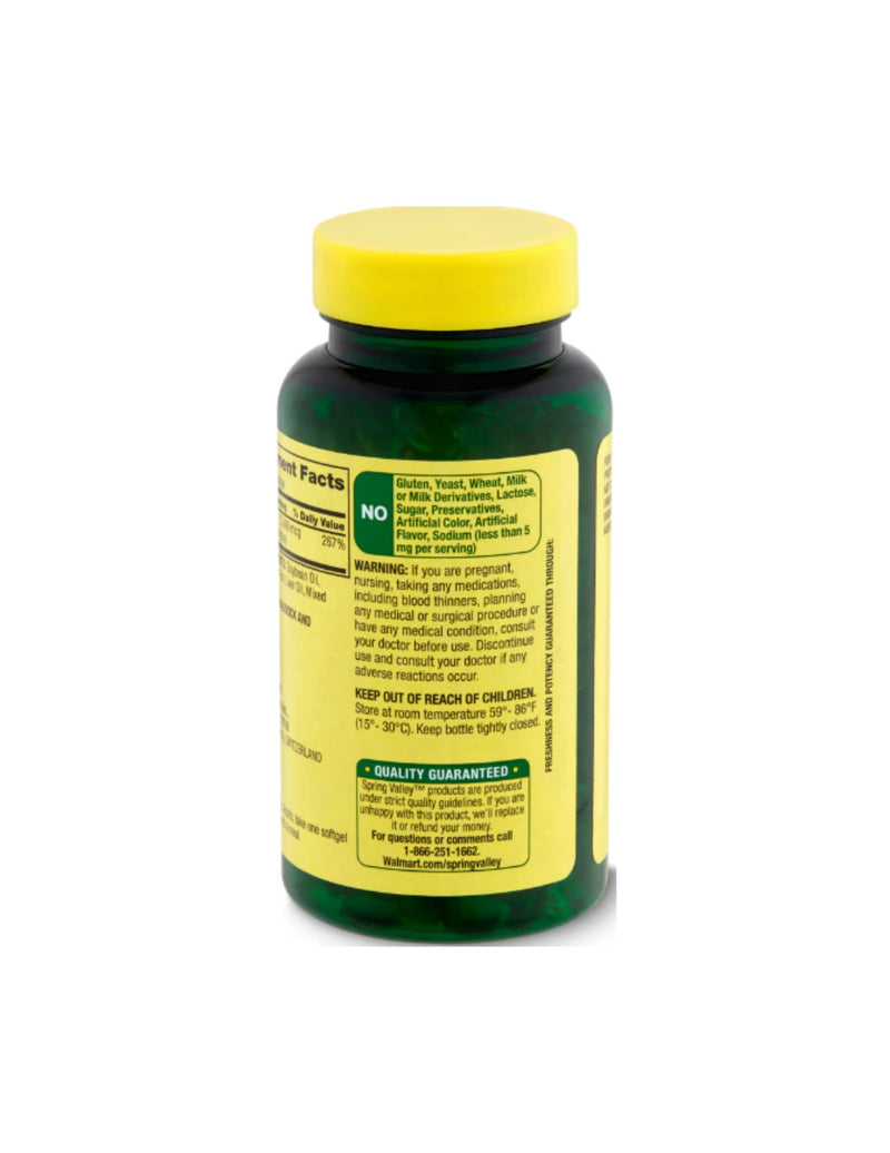 [Australia] - Spring Valley Vitamin A Supplement 2400 mcg, 250 Count + STS Sticker. 
