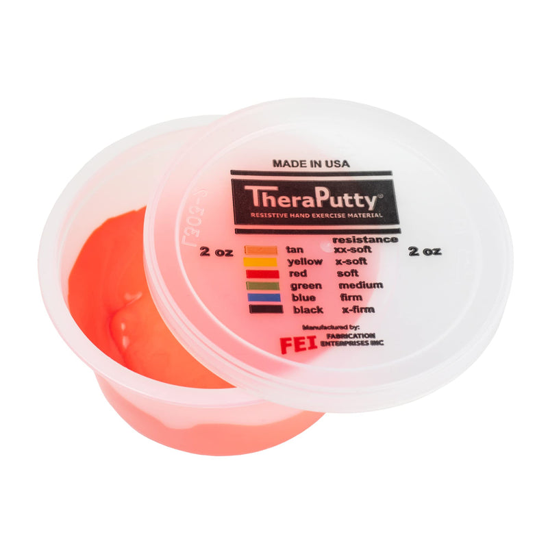 [Australia] - CanDo TheraPutty Scented Hand Exercise Putty For Rehabilitation, Exercises, Hand Therapy, Occupational Therapy, Cherry Red Soft 2oz 2 Ounce (Pack of 1) 