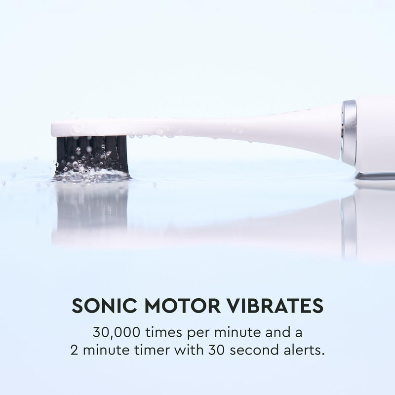 [Australia] - Boka 3.0 Electric Toothbrush for Adults w/ 2 Heads - Rechargeable Sonic Powered Tooth Brush - Charcoal Activated Bristles for Deep Cleaning - Dentist Recommended Oral Care - Charging Base w/Micro USB Boka 3.0 