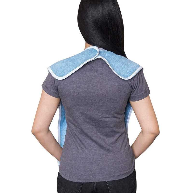 [Australia] - Avalon Towels Adult Bibs For Women & Adult Bibs for Men - Terry Cloth Adult Bibs for Eating, Bibs for Adults Senior Citizens Pack of 4 Blue 