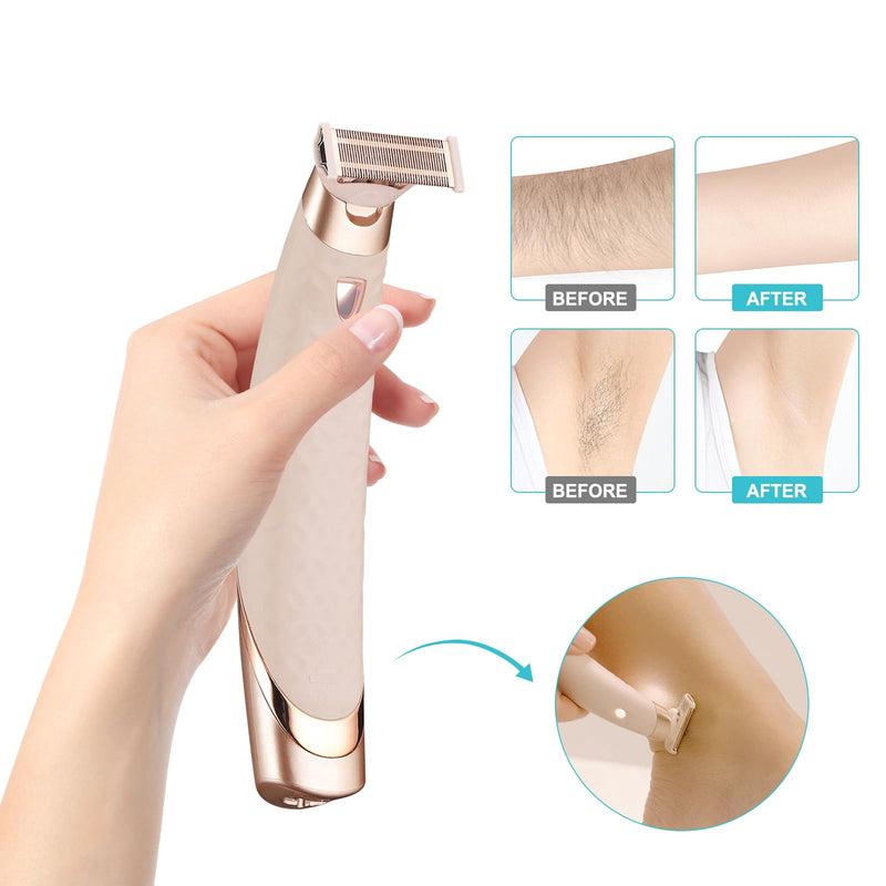 [Australia] - Razor Replacement Heads fit for Flawless nu Razor, Hair Remover Replacement Head, Rose Gold Plated Body Replacement Heads 2-PACK 