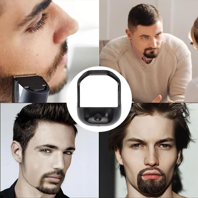 [Australia] - Beard Shaper Stencil Beard Shaping, Pack of 5 Tool Beard Styling Stencil, Beard Stencil Beard Shapes, Beard Shaping and Styling Tool, for Beard Comb Styling Tool Beard Care, Black Black 