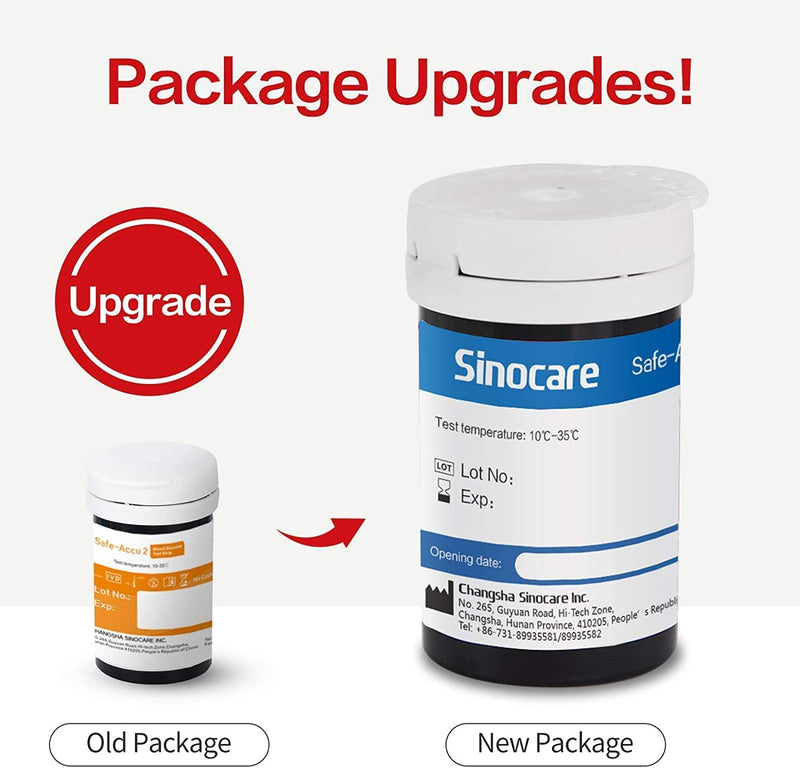 [Australia] - sinocare blood sugar test strips Safe ACCU2 (ACCU2 blood sugar test strips 200) Safe-Accu2 test strips set 200 