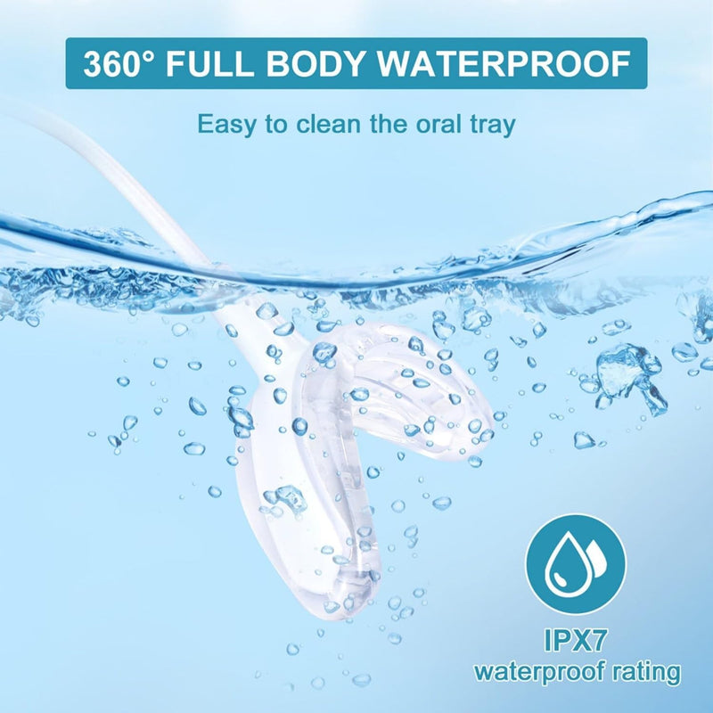 [Australia] - Teeth Whitening Kit with 32xLED Light Professional Complete at Home Smart Phone Whitening System - Best Tooth Whitener Gel Refill - Safely Connected with iPhone/Android/USB for Home Use 