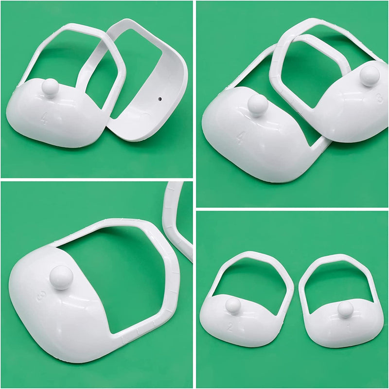 [Australia] - LATRAT 5 pieces beard stencils, goatee shaving stencil, transparent beard shaper, styling stencil, for men for goatee mustache 