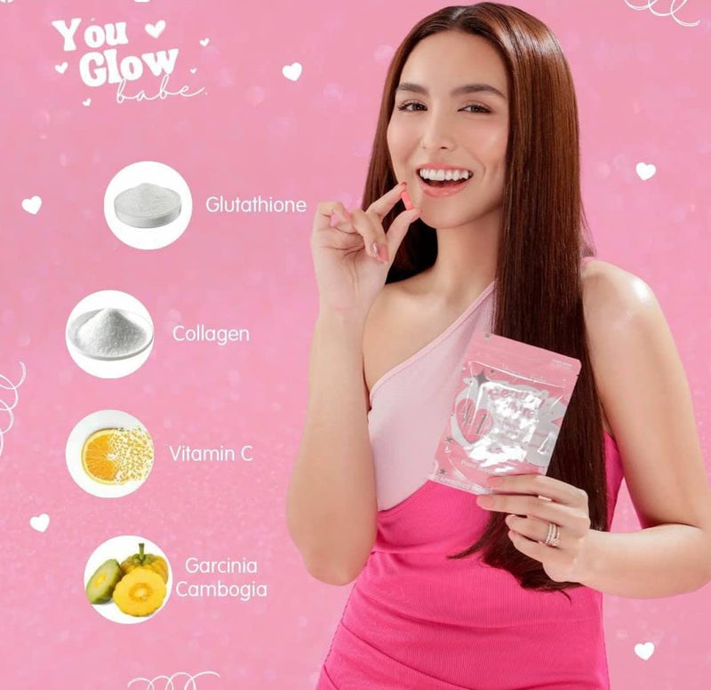 Beauty White 4 in 1 Glutathione Food Supplement, Size 15gram Each (Pack of 2) 30 x 2-60 Capsules