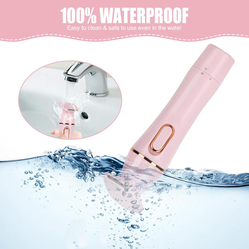 [Australia] - ACWOO Electric Shaver for Women, Electric Shaver for Women, 4-in-1 Wet and Dry Shaver, Painless Epilator for Bikini Area, Armpits, Legs, Arms and Face, Waterproof, USB Charging 