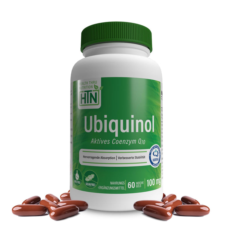 [Australia] - Ubiquinol 100mg | Active form of Coenzyme Q10 | bioavailable antioxidant | Kaneka patented formula | 60 soft capsules | from Health Thru Nutrition 