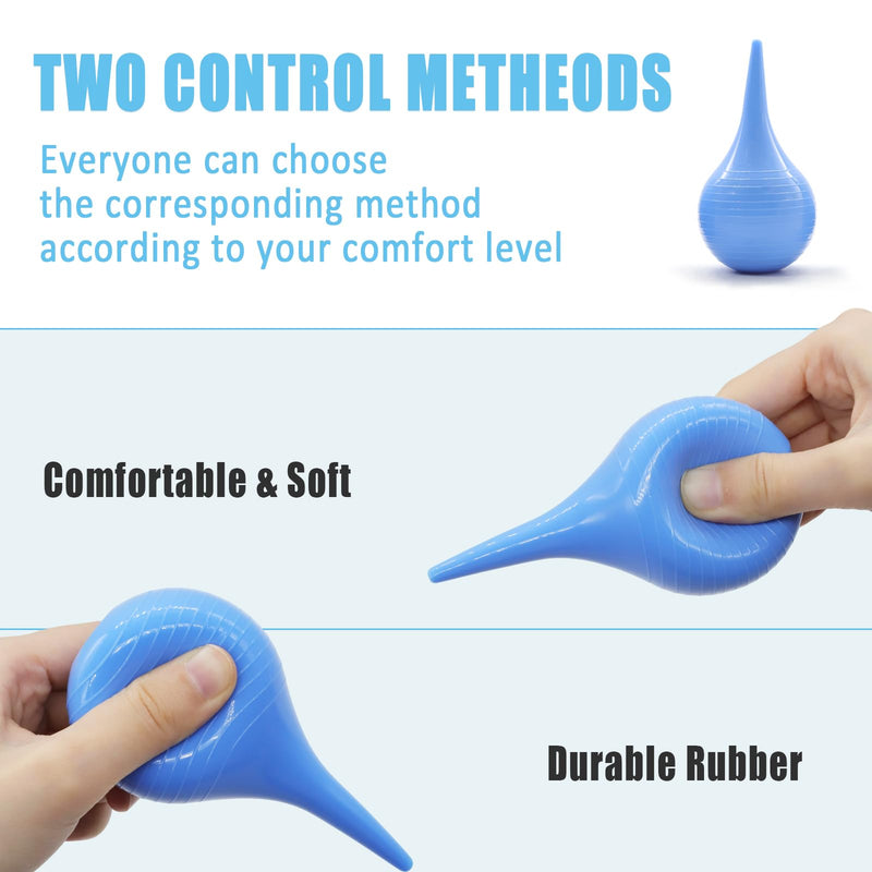 [Australia] - 3 Pack Hand Bulb Ear Syringes, Soft Reusable Rubber Suction Ear Bulb Syringe Ball, Ear Washing Squeeze Bulb, Baby Ear Cleaning Bulb for Kids, Adults, Pet (3 Sizes) 
