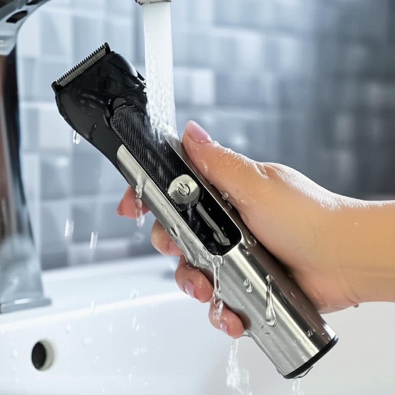 [Australia] - Beard Trimmer for Men – Stainless Steel Electric Razor & Shaver, Cordless Hair Clippers Grooming Kit, IPX7 Waterproof Nose Ear Face Body Trimmer, USB-C Rechargeable with Travel Lock, Gifts for Men 