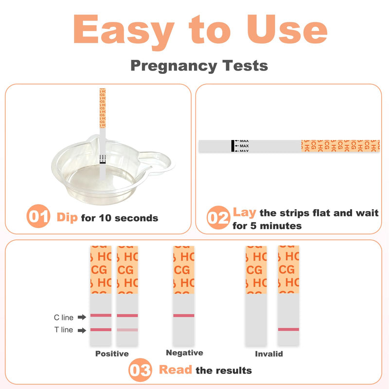 [20Pack] Pregnancy Tests for Women with Cups,Accurate Pregnancy Test Strips Early Home Detection HCG Test Pregnancy Kit