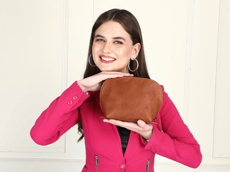 Gift for him and her, Gift for men and women, Christmas and New Year Gift, Leather Cosmetic Bag and Leather Toiletry Bag