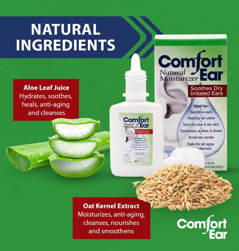 [Australia] - Westone Comfort Ear Natural Ear Drops for Itchy Ears, Ear Ache Drops Adults & Kids | Earwax Aid for Dry Ears | Personal Comfort for Hearing Aid, Swimmers, and Ear Itch Relief for Humans | Pack of 2 2 Pack 