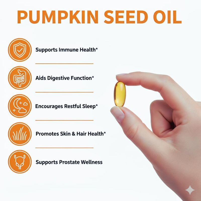 [Australia] - Pumpkin Seed Oil with Saw Palmetto ‚Äì 3000mg Per Serving, 300 Softgels | Cold Pressed Virgin Oil | Supports Prostate, Bladder, Urinary & Hair Health | Non-GMO 