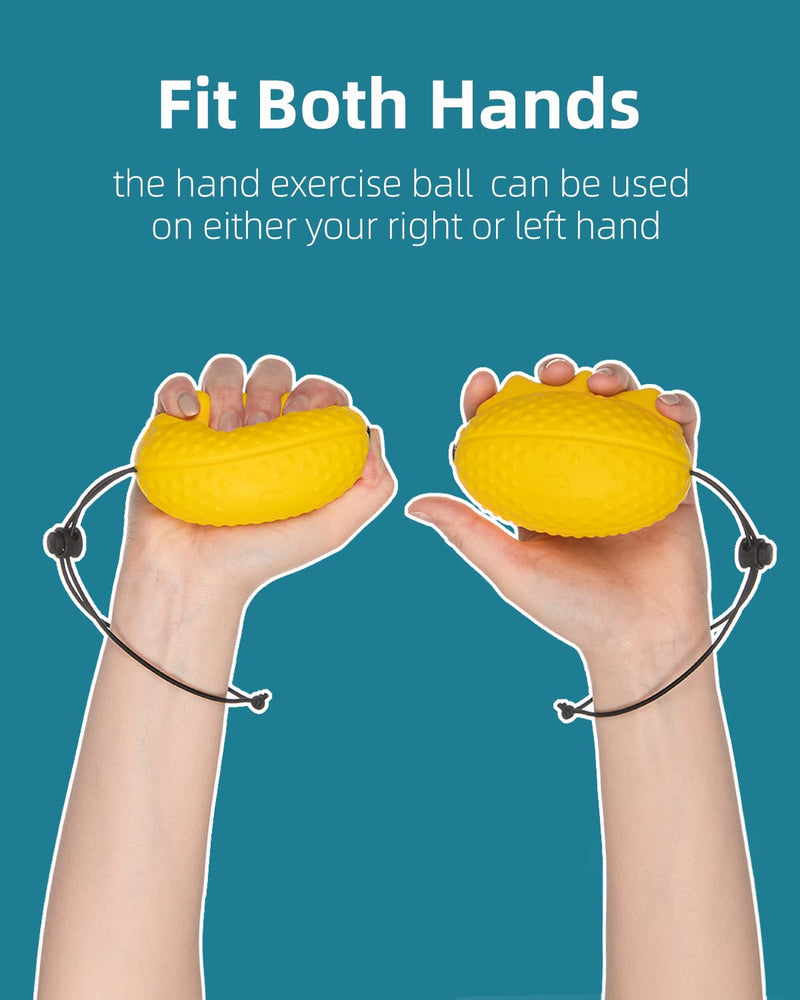 [Australia] - Fanwer Stress Balls for Adults and Seniors with The Adjustable Wrist Strap, Hand Exercisers for Strength, Finger Ball for Hand Therapy, Arthritis, Physical Therapy, Carpal Tunnel 
