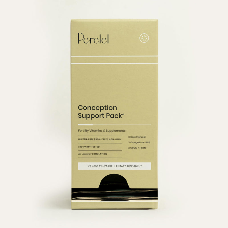 [Australia] - Perelel Conception Support Pack, Prenatal Multivitamin with DHA Omega 3, COQ10 & Folate, Supports Fertility Wellness for Women, Soy & Gluten Free, Non GMO, 30 Daily Pill Packs 