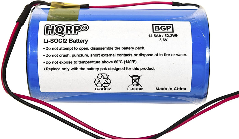 [Australia] - HQRP 3.6V Lithium Thionyl Chloride D-Size Battery Compatible with DSC ER34615M-T1 WT4911 WT4911B WT8911 ALEXOR Wireless Outdoor Siren WT4911BATT ADT 