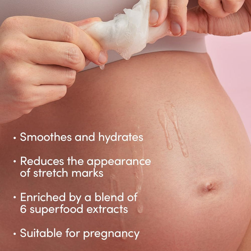 [Australia] - Evereden Soothing Belly Mask for Stretch Marks - 2nd/3rd Trimester Size | 1 count | Belly Mask for Pregnancy | Clean Pregnancy Skincare | Non-toxic and Fragrance Free 1 Count (Pack of 1) 2 / 3 Trimester 