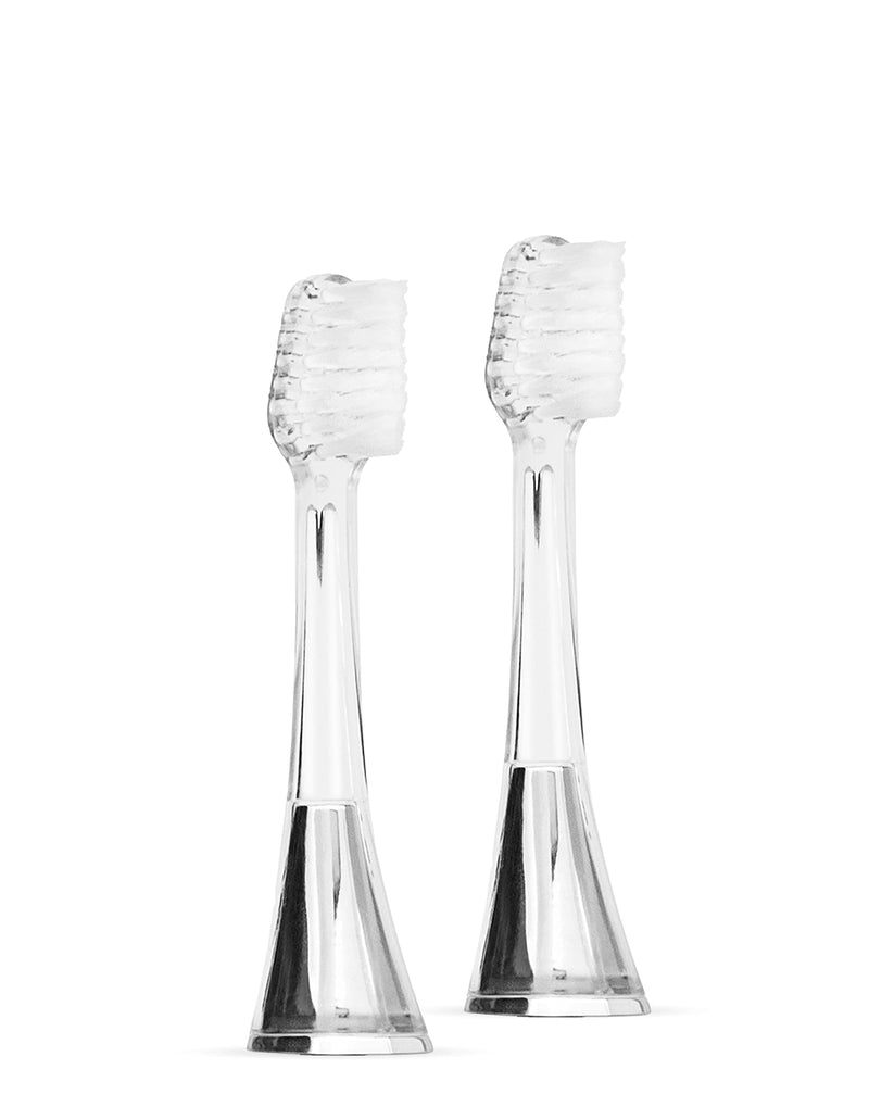 Supersmile Zina45 Replacement Brush Heads for Sonic Pulse Toothbrush Silver