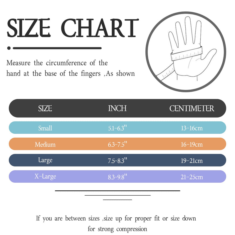 Copper Arthritis Compression Gloves Women Men Relieve Hand Pain Swelling and Carpal Tunnel Fingerless for Typing, Support for Joints, Small Small (1 Pair) Black