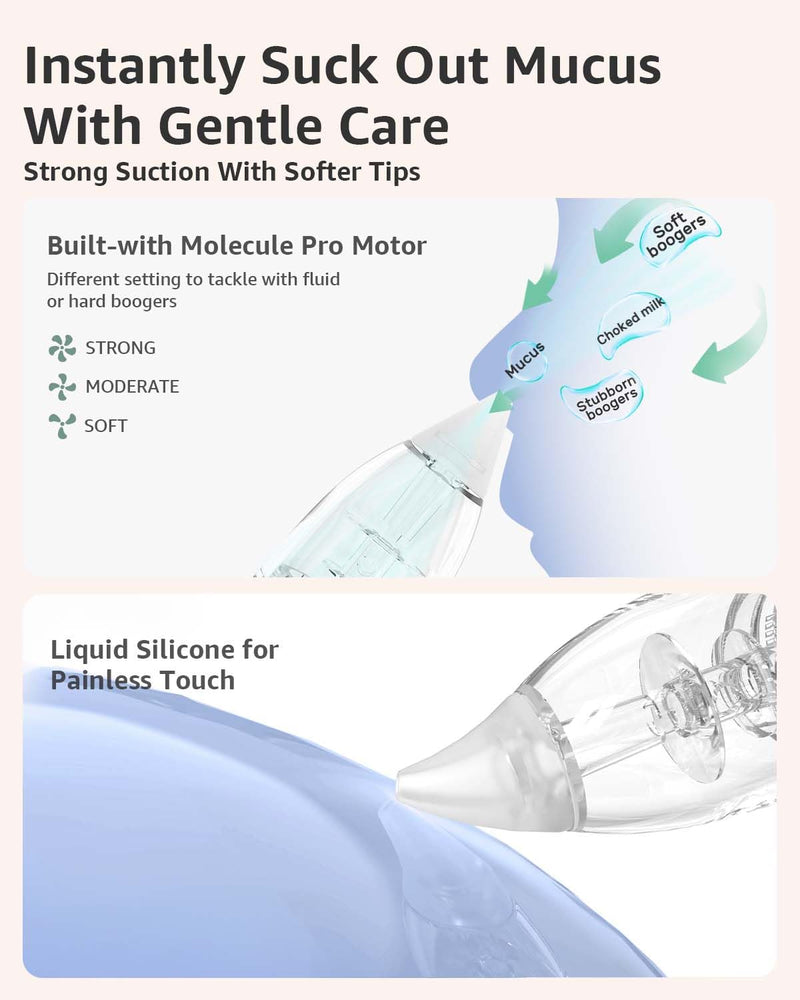 [Australia] - GROWNSY Official Upgraded Larger Suction Chamber and 3Pcs Silicone Tips for GROWNSY Nasal Aspirator, Nose Sucker Replacement Kit Larger Suction Chamber + 3Pcs Tips 