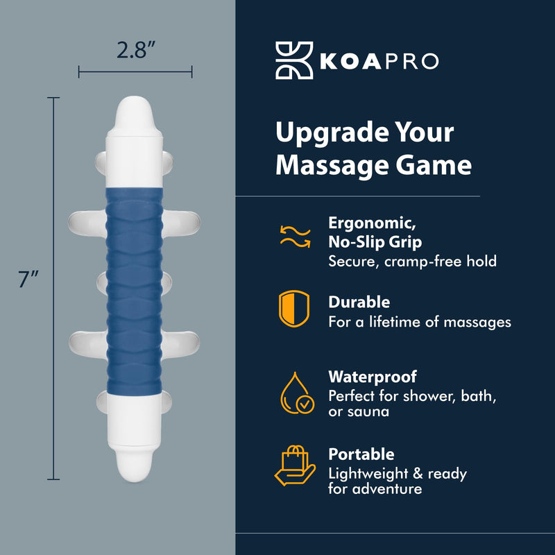 [Australia] - KOAPRO Fascia Massage Tool Blaster for Cellulite, Muscle Knots, Trigger Points & More - All-in-One Full Body Revolutionary Myofascial Release Tool and Facia Blaster Tension Relief Back & Neck Massager Blue Original 