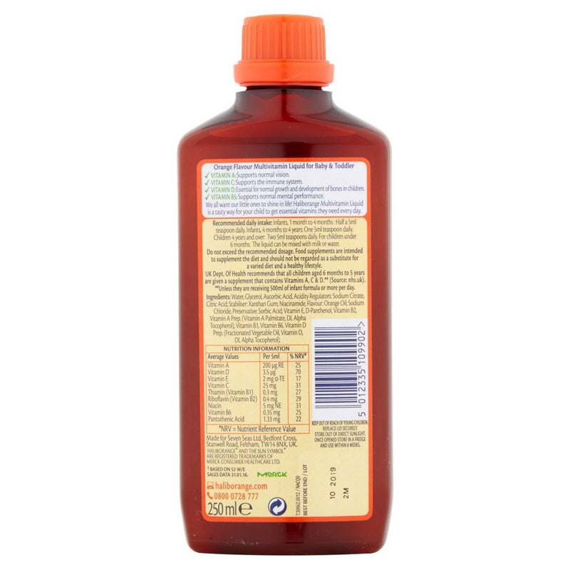 Haliborange All Natural Orange Flavour Multivitamni Liquid