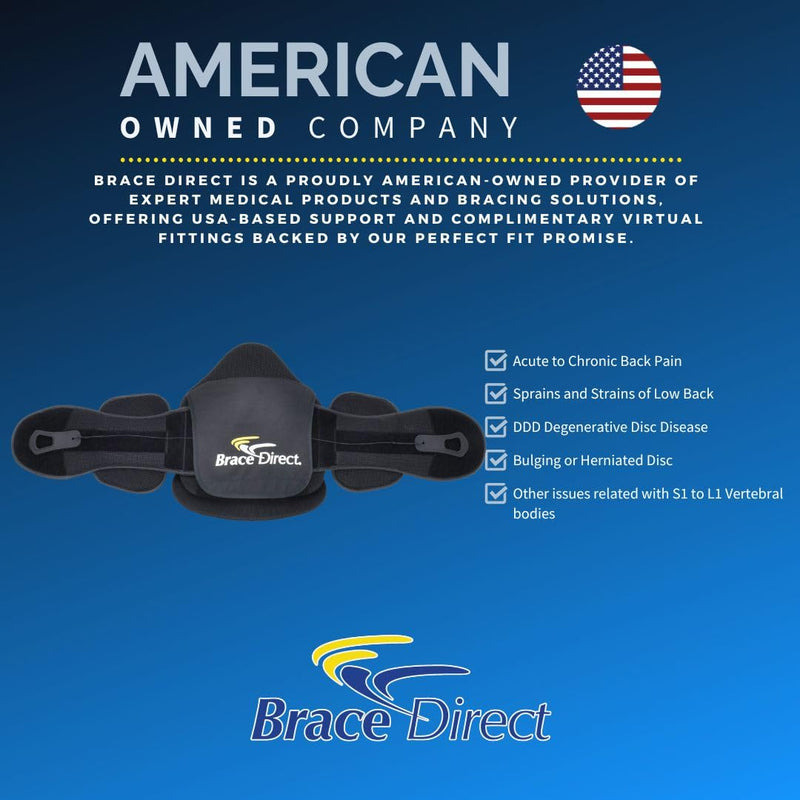 [Australia] - Adjustable LSO Lumbar Back Brace - Lower Back Pain Relief, Sciatica, Herniated Disc, DDD & Spinal Stenosis - Pulley Compression - Breathable & Lightweight - L0642 (23-50″ Waist) Universal 