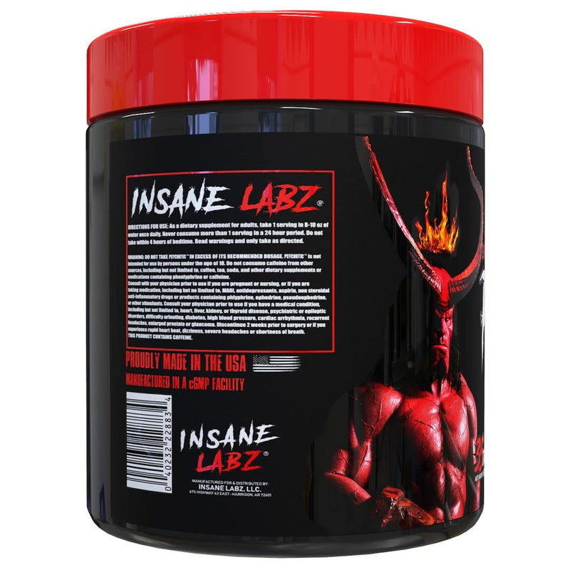 [Australia] - Insane Labz Hellboy Edition, High Stimulant Pre Workout Powder and NO Booster with Beta Alanine, L Citrulline, and Caffeine, Boosts Focus, Energy, Endurance, Nitric Oxide Levels, 35 Srvgs, Fruit Punch 35 Servings (Pack of 1) 