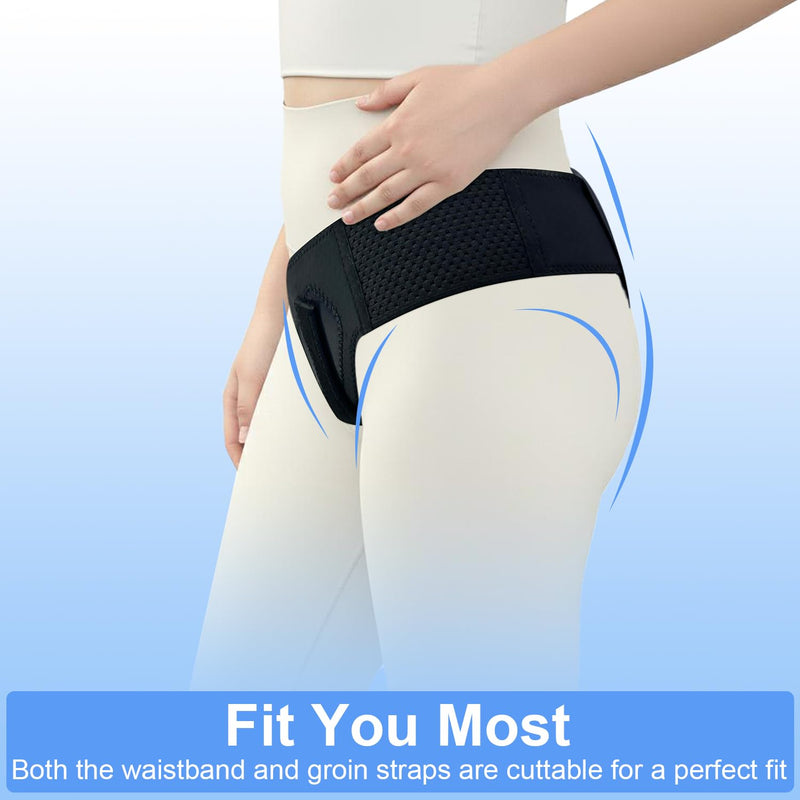 Comfortable Hernia Belt Truss for Men & Women - Custom Fit Double/Single Inguinal/Sports Hernia Support Groin for Left Right|Upgraded Hernia Braces/Adjustable Straps for Pre&Post Surgery Pain Relief