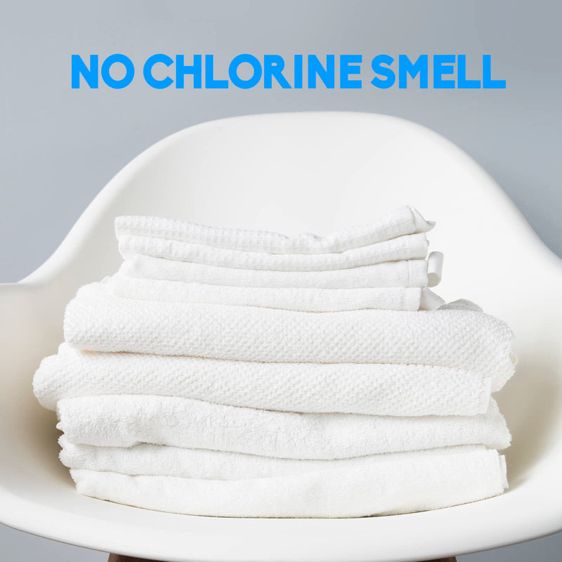 [Australia] - Laundry Whitener Sheets 60 count, Chlorine Free, Fragrance Free Bleach for White Clothes, Safe for Use in All Washing Machines Unscented 